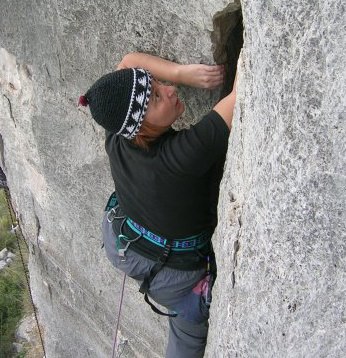 Simonetta arrampica a Norma