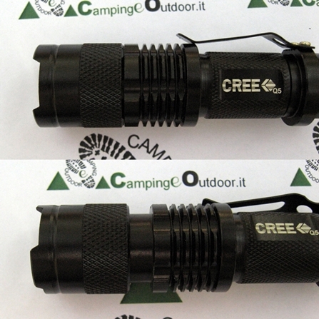 Torcia 600LM Cree Q5 LED Campeggio Escursione Caccia (6)