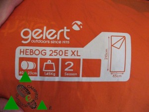 Sacco a Pelo Gelert Hebog 250E XL buono