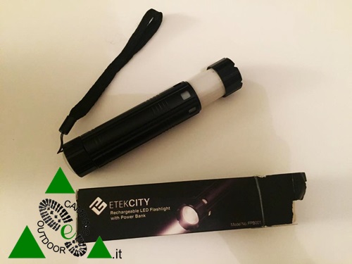 Etekcity 3-in1 Cree 300 Ricaricabile con Power Bank
